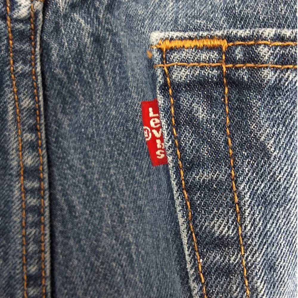 Levis 501 Original Fit Mens Jeans 42x30 Medium Wash Blue Button Fly Straight Leg